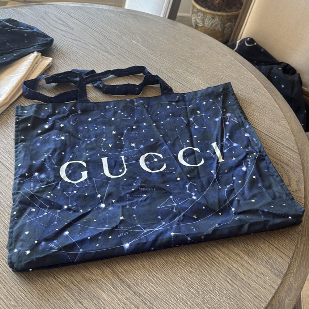 Gucci light weight cotton tote bag medium